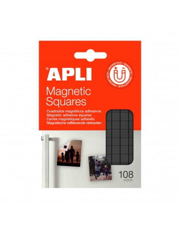 APLI CINTA ADHESIVA MAGNETICA PRECORTADA EN CUADADOS DE 1 CM - 19818