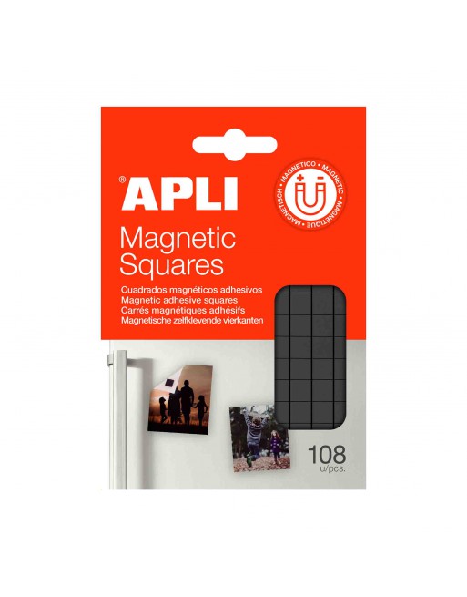 APLI CINTA ADHESIVA MAGNETICA PRECORTADA EN CUADADOS DE 1 CM - 19818