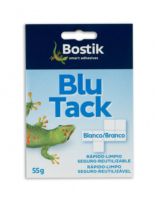 PLICO MASILLA ADHESIVA BLU-TACK CUARTEADO 55GR BLANCO 1739