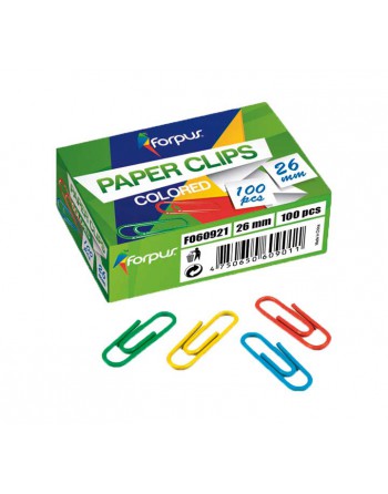100 CLIPS 26MM COLORES - FO60921