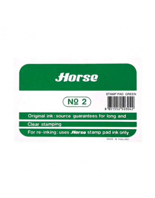 OFFICE CLUB TAMPON 110X70 MM HORSE VERDE - 250304