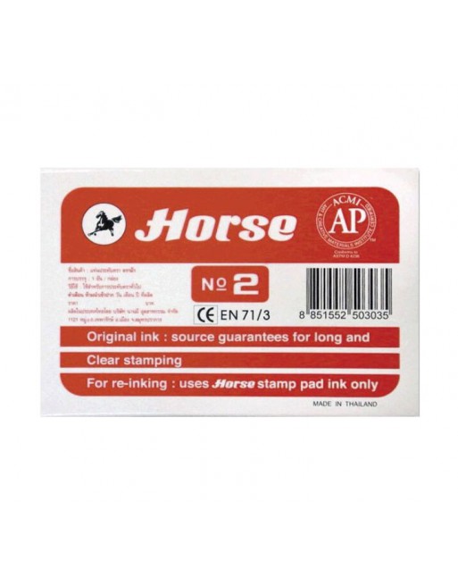 OFFICE CLUB TAMPON 110X70 MM ROJO HORSE - 250303