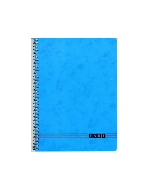 ENRI CUADERNO A5 80 HOJAS LISO AZUL OFICINA TAPA SEMI DURA 100430028