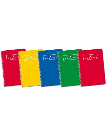 ENRI STATUS CUADERNOS TAPA EXTRADURA CUARTO 80 HOJAS CUADRICULA 4X4 CON MARGEN 400088604