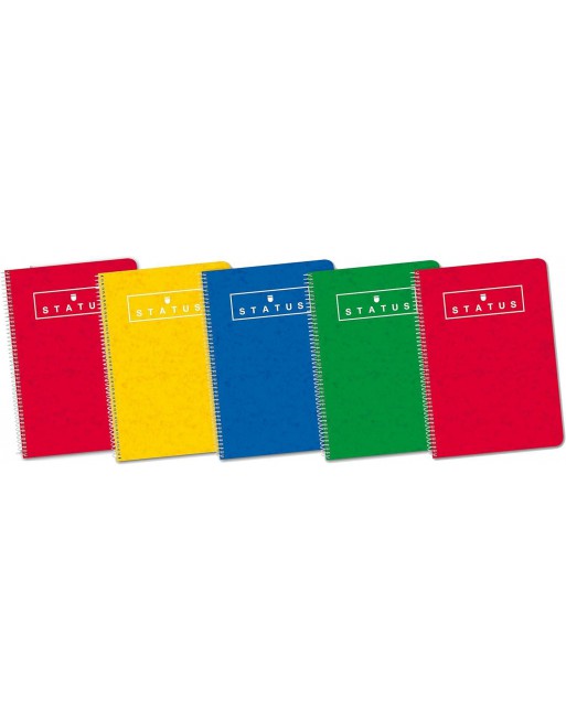 ENRI STATUS CUADERNOS TAPA EXTRADURA CUARTO 80 HOJAS CUADRICULA 4X4 CON MARGEN 400088604