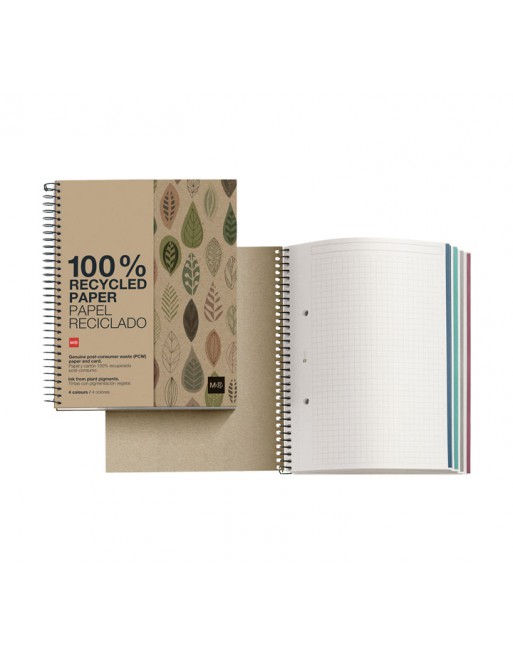 M.RIUS NOTEBOOK 4 ECOHOJAS A4 5X5 120H - 2870