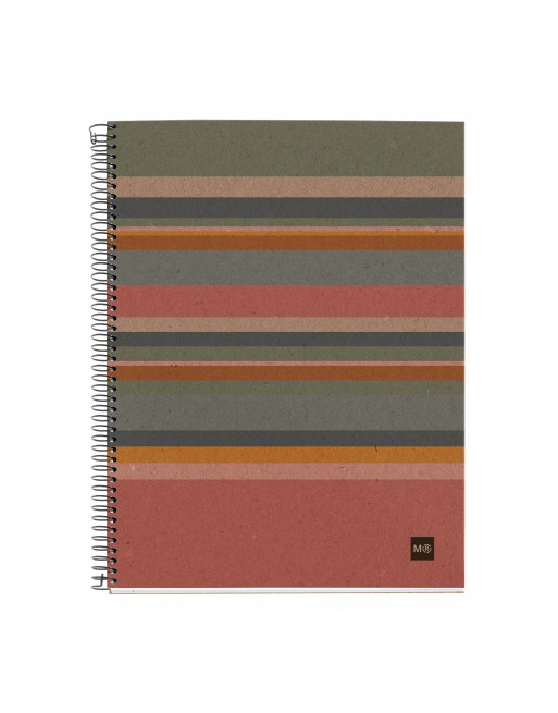 MIQUEL RIUS NOTEBOOK 4 ECO DESIGN ECOLINES MICROPERFORADO TAPA DURA LISO FORMATO A4 120 HOJAS SERIE ECO MR6172