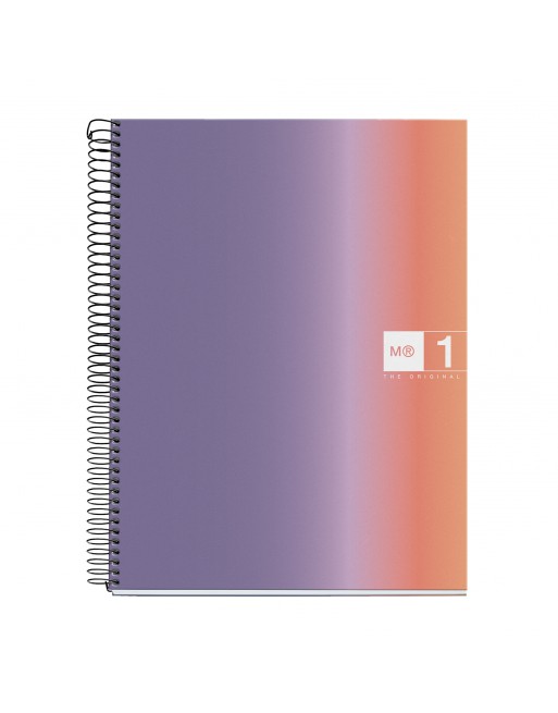 MIQUEL RIUS NOTEBOOK 1 DESIGN AURORA PROVENCE MICROPERFORADO TAPA DURA CUADRICULA 5X5 FORMATO A4 80 HOJAS SERIE DESIGN MR4067