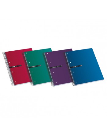 ENRI CUADERNO STATUS MICROPERFORADO A4+ LISO 160H 70GR TAPA EXTRADURA SURTIDO 1022284 - 100435670