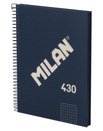 MILAN CUADERNO MICROPERFORADO TAPA EXTRADURA A5 80 HOJAS 5X5 AZUL 57153E80SNCB