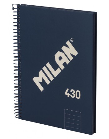 MILAN CUADERNO MICROPERFORADO TAPA EXTRADURA A5 80 HOJAS LINEA HORIZONTAL AZUL 57152E80SNCB