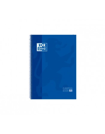 OXFORD CUADERNO EUROBOOK1 A4+ 80H 90GR HORIZONTAL TAPA EXTRADURA AZUL OSCURO - 100430263