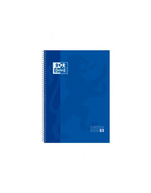 OXFORD CUADERNO EUROBOOK1 A4+ 80H 90GR HORIZONTAL TAPA EXTRADURA AZUL OSCURO - 100430263