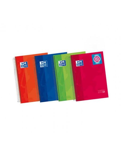 OXFORD EUROBOOK5 TAPA EXTRADURA A4+ 120H. HORIZONTAL +60 HOJAS GRATIS - 400060750