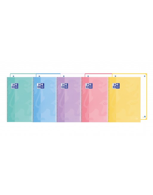 OXFORD CUADERNO EUROBBOK 1 MEDIDA A4 RAYADO DOTS 80 HOJAS 90 GRAMOS COLORES TOUCH