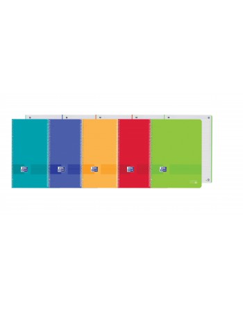 OXFORD CUADERNO EUROBBOK 1 MEDIDA A4 RAYADO HORIZONTAL 80 HOJAS 90 GRAMOS LIVE&GO COLORES VIVOS 400184008 