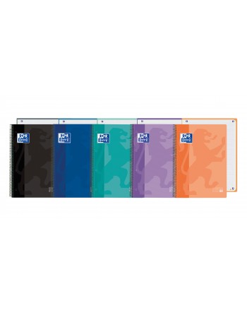 OXFORD CUADERNO EUROBOOK 1 TAPA PLASTICO FORMATO A4 RAYADO 5X5 80 HOJAS 400187481