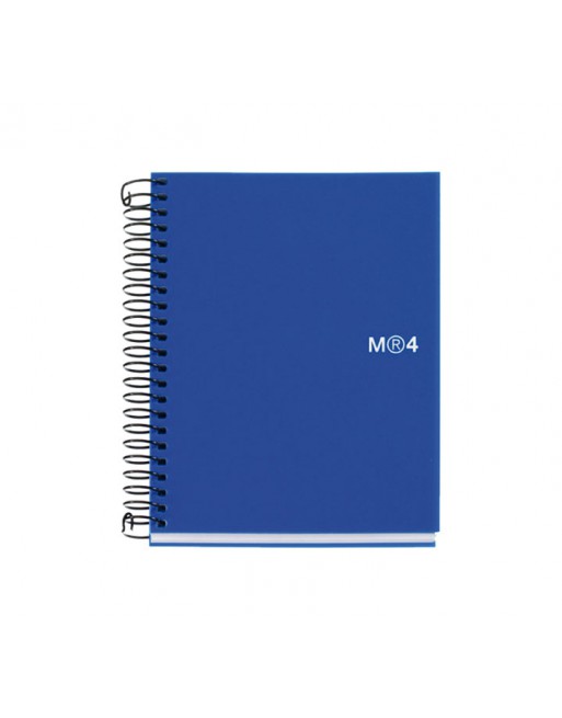 M.RIUS CUADERNO NOTEBOOK 4 A6 140H AZUL BASIC - 2549