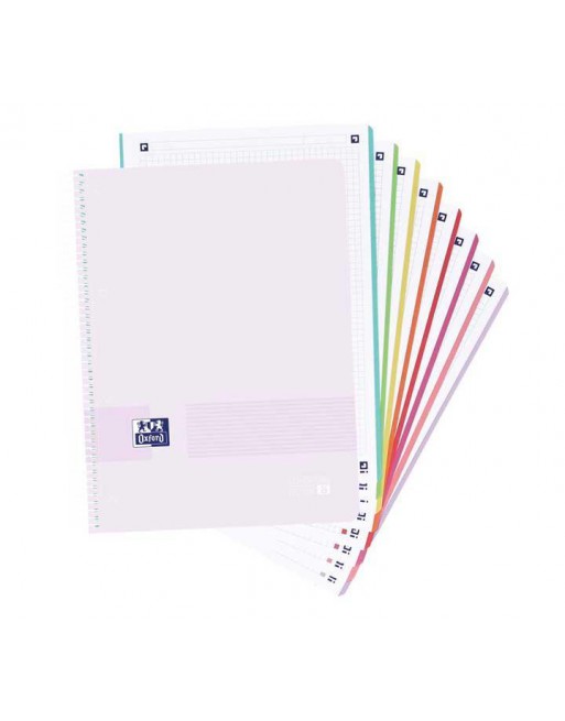 OXFORD CUADERNO EBOOK 8 A4+ 5X5 160H POLIPROPILENO LIVE AND GO PASTEL - 400158956