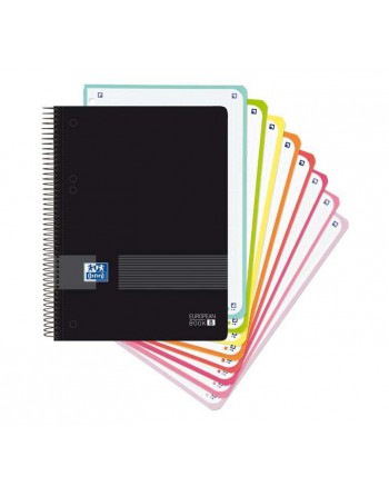 OXFORD CUADERNO EBOOK 8 A5+ 5X5 160H POLIPROPILENO LIVE AND GO NEGRO - 400158957