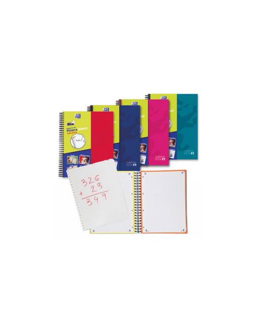OXFORD CUADERNO WRITER AND ERASE 5X5 A4+ 120H SURTIDO CON PIZARRA BLANCA - 400120643