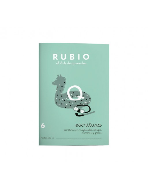 RUBIO PACK 10 CUADERNOS ESCRITURA 6 - C6