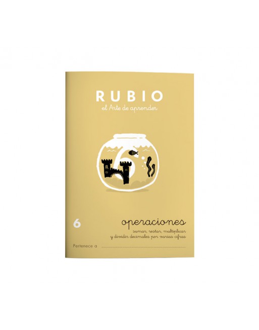 RUBIO PACK 10 CUADERNOS PROBLEMAS 6 - P6