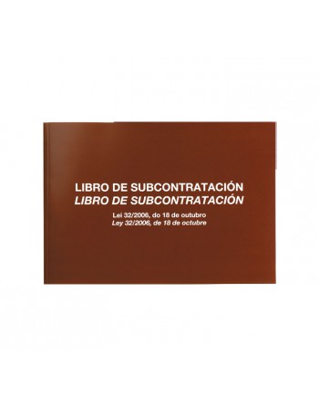 M.RIUS LIBRO SUBCONTRATACION APAISADO CASTELLANO A4 - 5089