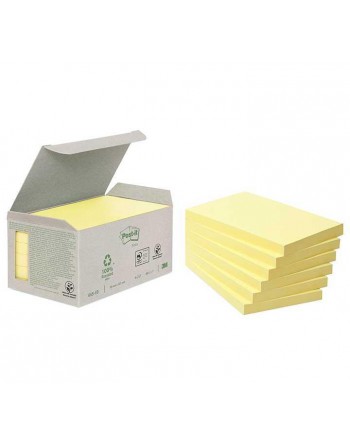 POST-IT 6 BLOC 76X127 AMARILLO RECICLADO - 655-1BN