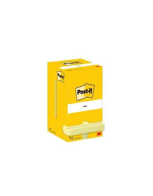 POST-IT 12 BLOC NOTAS REPOSICIONABLE 76X76 AMARILLO - 654