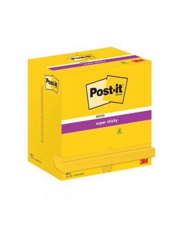 POST-IT 12 BLOC NOTAS SUPER STICKY 76X127 AMARILLO - 655-S