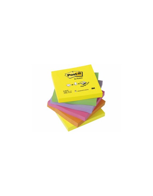 POST-IT PACK 6 BLOC Z-NOTES 76X76 SURTIDO NEON - R330-NR