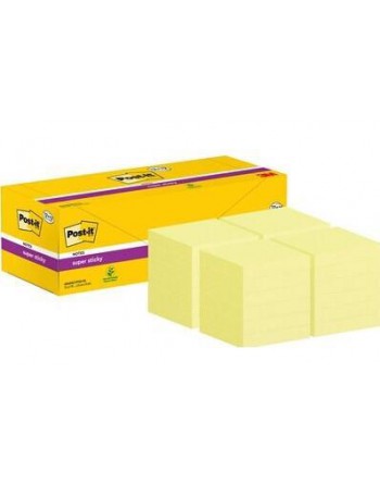POST-IT 12+12 BLOC NOTAS SUPER STICKY 76X76 AMARILLO 654SSCYP12+12