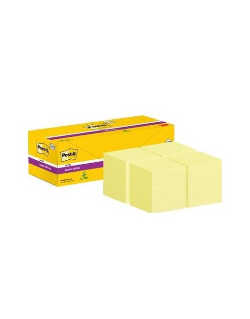 POST-IT 12+12 BLOC NOTAS SUPER STICKY 76X76 AMARILLO 654SSCYP12+12