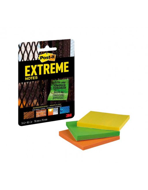 POST-IT PACK 3 BLOC NOTAS EXTREME 76X76 SURTIDO - EXT33M-3-UKSP