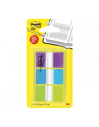 POST-IT BLIS 3X20 INDEX 1 PULGADAS VI+VE+AZ - 680-PBG