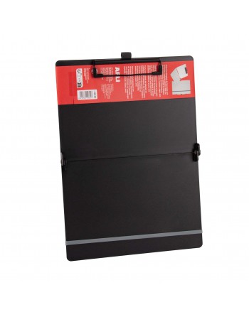 APLI CLIPBOARD PLEGABLE A4 NEGRO PORTADOCUMENTOS CON PINZA - 19645