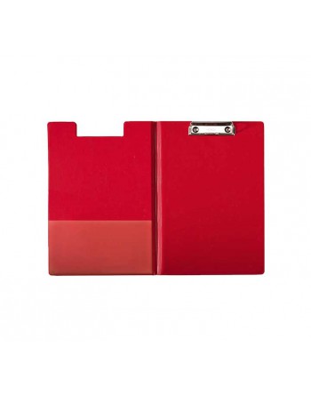 ESSELTE CARPETA SOPORTE PORTAPAPELES MINICLIP FOLIO CON PINZA SUP+TAPA ROJO - 56043
