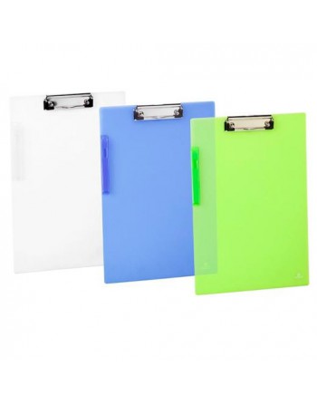 CARCHIVO CARPETA CON PINZA ALAMBRE SUPERIOR 24X35CM CANGURO PP VERDE TRANSLÚCIDO 2222KG51