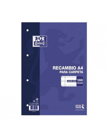 OXFORD RECAMBIO 100H A4 90G PAUTA 3.5 MM - 100430211