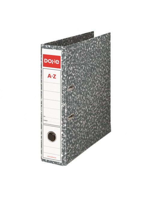 DOHE ARCHIVADOR JASPEADO CON RADO LOMO 75 MM CANTONERAS+COMPRESOR FORMATO FOLIO COLOR GRIS - 9105