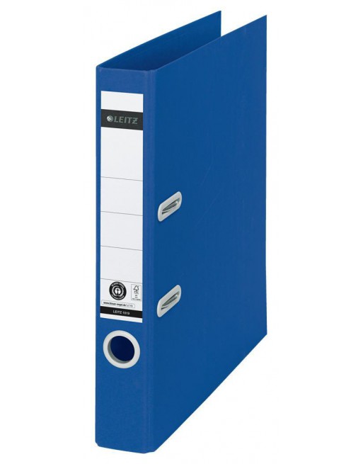 LEITZ ARCHIVADOR PALANCA RECYCLE DE CARTON RECICLADO A4 50MM FORRADO EN PAPEL AZUL 10190035