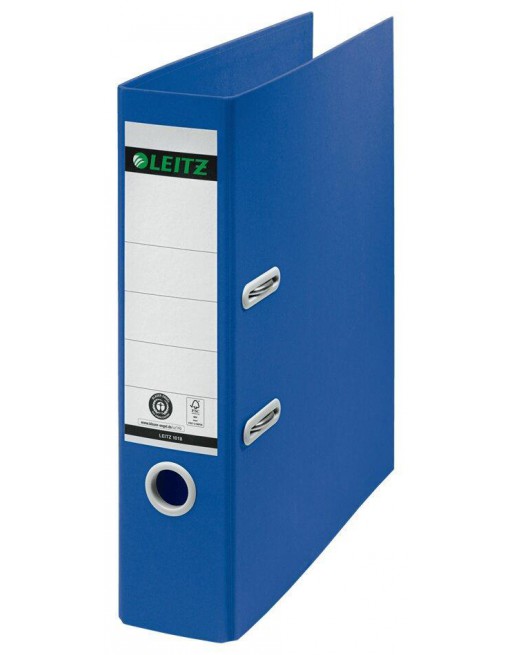 LEITZ ARCHIVADOR PALANCA RECYCLE DE CARTON RECICLADO A4 80MM FORRADO EN PAPEL AZUL 10180035