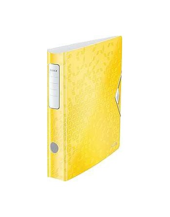 LEITZ ARCHIVADOR ACTIVE WOW TAPA DE POLIFOAM LIGERO A4 65MM AMARILLO 11070116