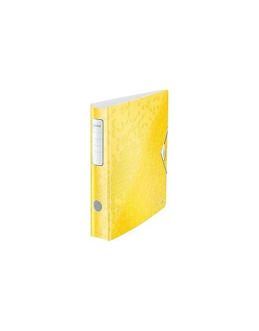 LEITZ ARCHIVADOR ACTIVE WOW TAPA DE POLIFOAM LIGERO A4 65MM AMARILLO 11070116