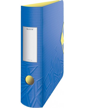 LEITZ ARCHIVADOR ACTIVE URBAN CHIC TAPA DE POLIPROPILENO RESISTENTE 82MM AZUL 11160032