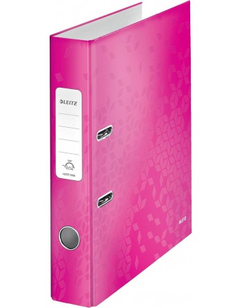 LEITZ ARCHIVADOR 180º FORRADO EN POLIPROPILENO DE COLOR A4 50MM FUCSIA 10060123