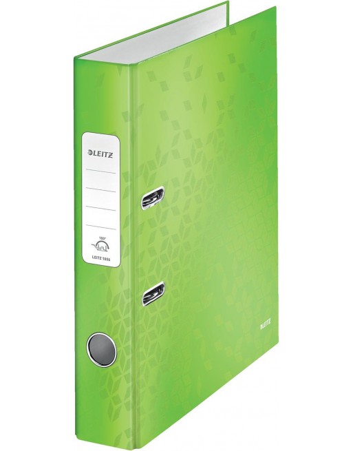 LEITZ ARCHIVADOR 180º FORRADO EN POLIPROPILENO DE COLOR A4 50MM VERDE 10060154