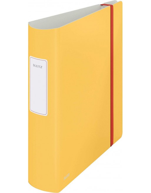 LEITZ ARCHIVADOR PALANCA ACTIVE COSY FABRICADO EN POLIFOAM LIGERO A4 82MM AMARILLO 10380019