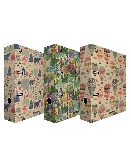 GRAFOPLAS 6 ARCHIVADORES KRAFT SOFT UNINATURE FANTASIA 25 SURTIDO 2 POR DISEÑO 2 ANILLAS DE 65 CON RADO 1726340012